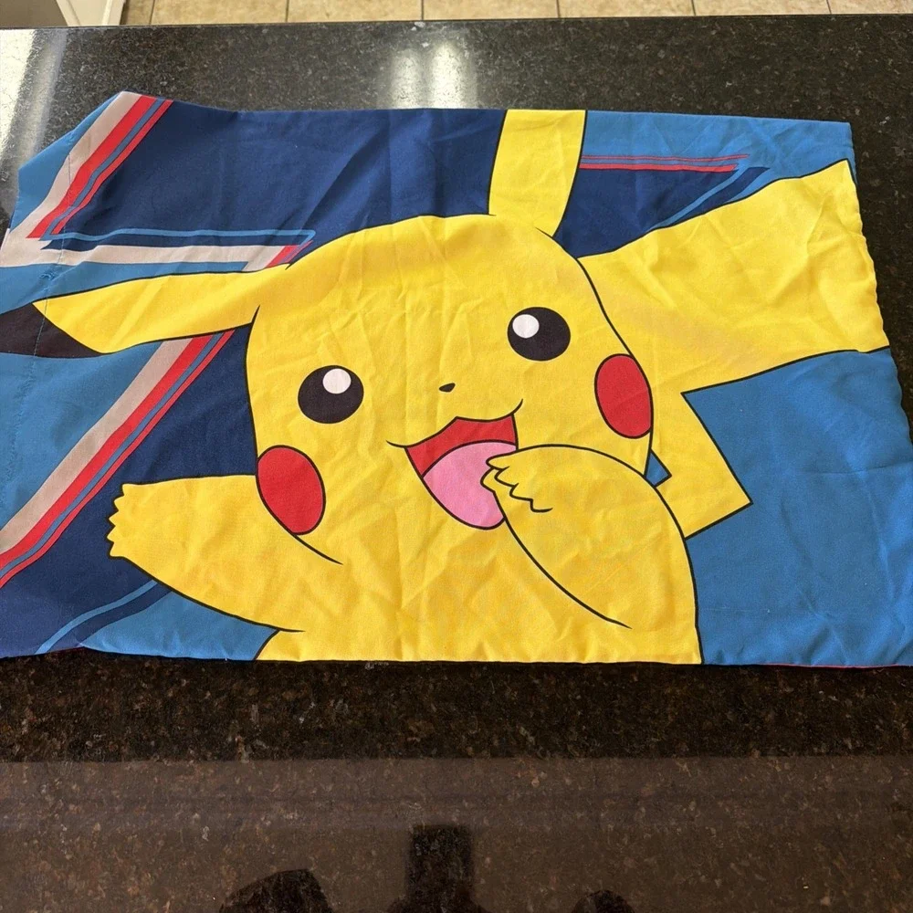 Pokémon Pikachu Pillowcase Bedding 28x20 Anime Pillow Cover
